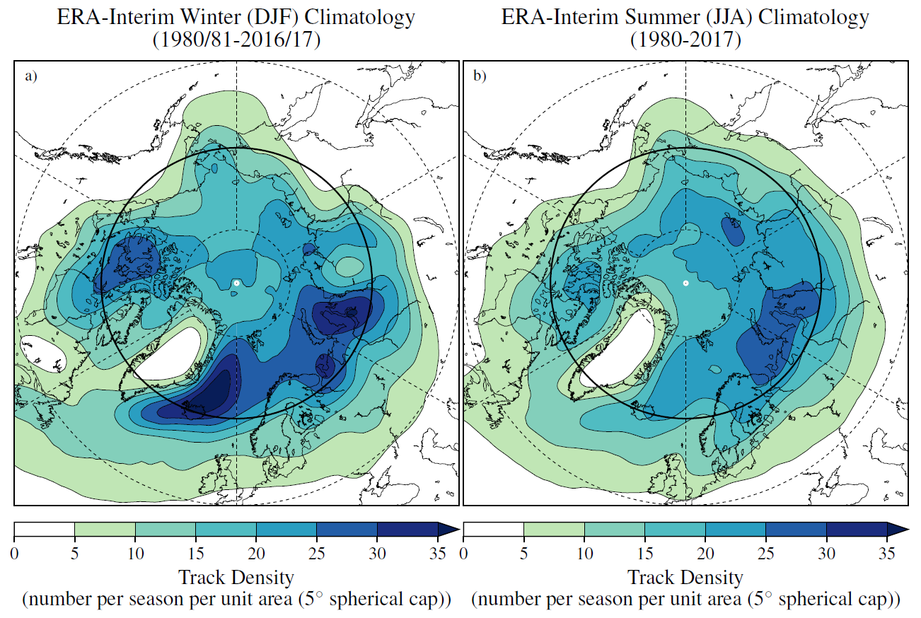 An inter-comparison of Arctic synoptic scale storms between four global ...
